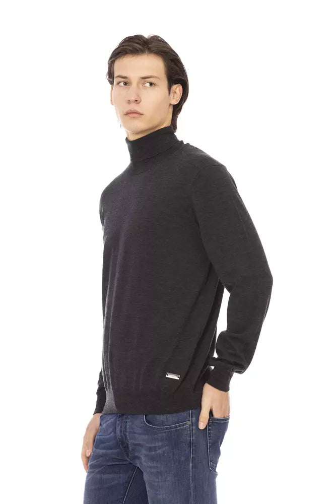 Baldinini Trend Brown Fabric Men's Sweater