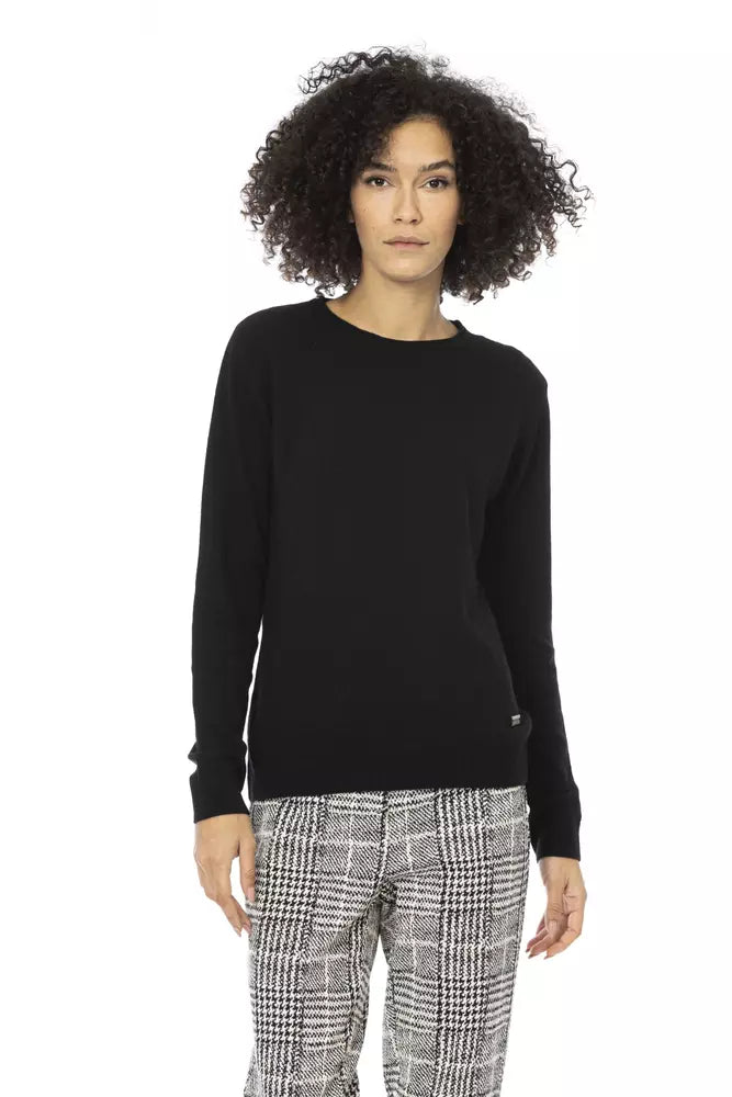 Baldinini Trend Black Wool Sweater for Women