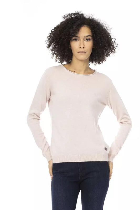 Baldinini Trend Pink Wool Sweater for Women