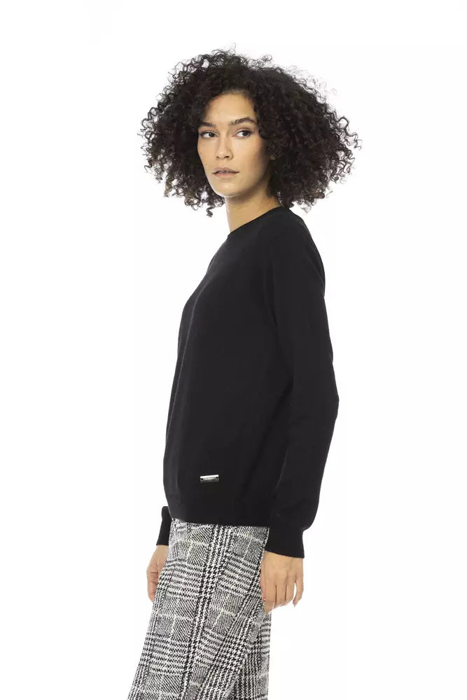 Baldinini Trend Black Wool Sweater for Women