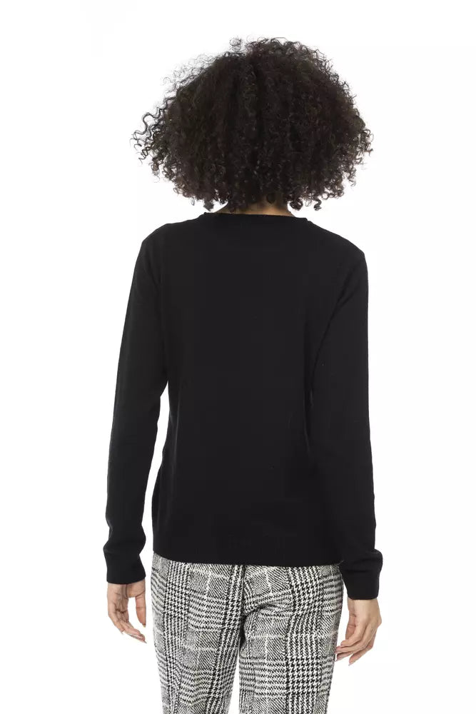 Baldinini Trend Black Wool Sweater for Women