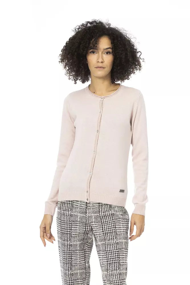 Baldinini Trend Pink Wool Sweater for Women