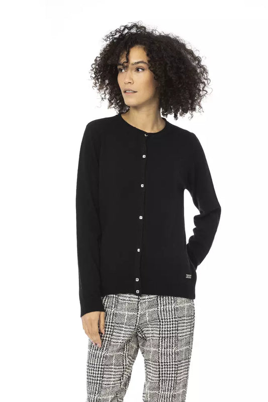 Baldinini Trend Black Wool Sweater for Women