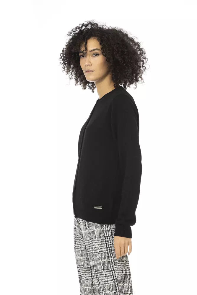 Baldinini Trend Black Wool Sweater for Women