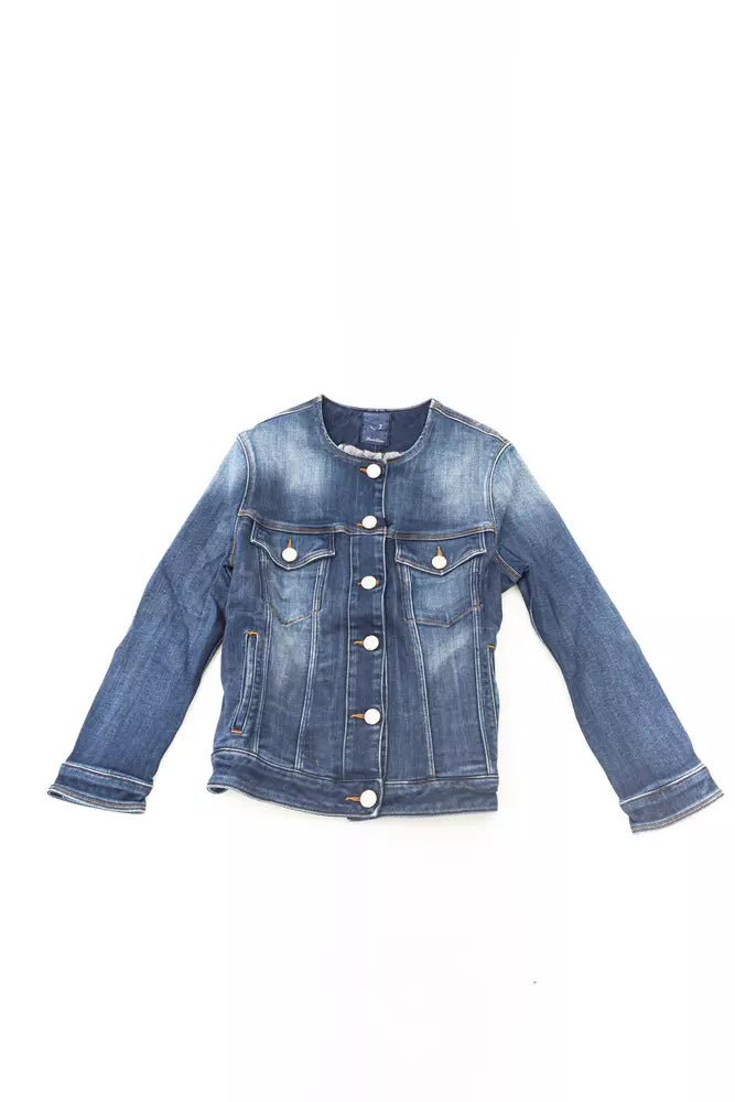 Jacob Cohen Blaue Baumwolle Frauen Jacke