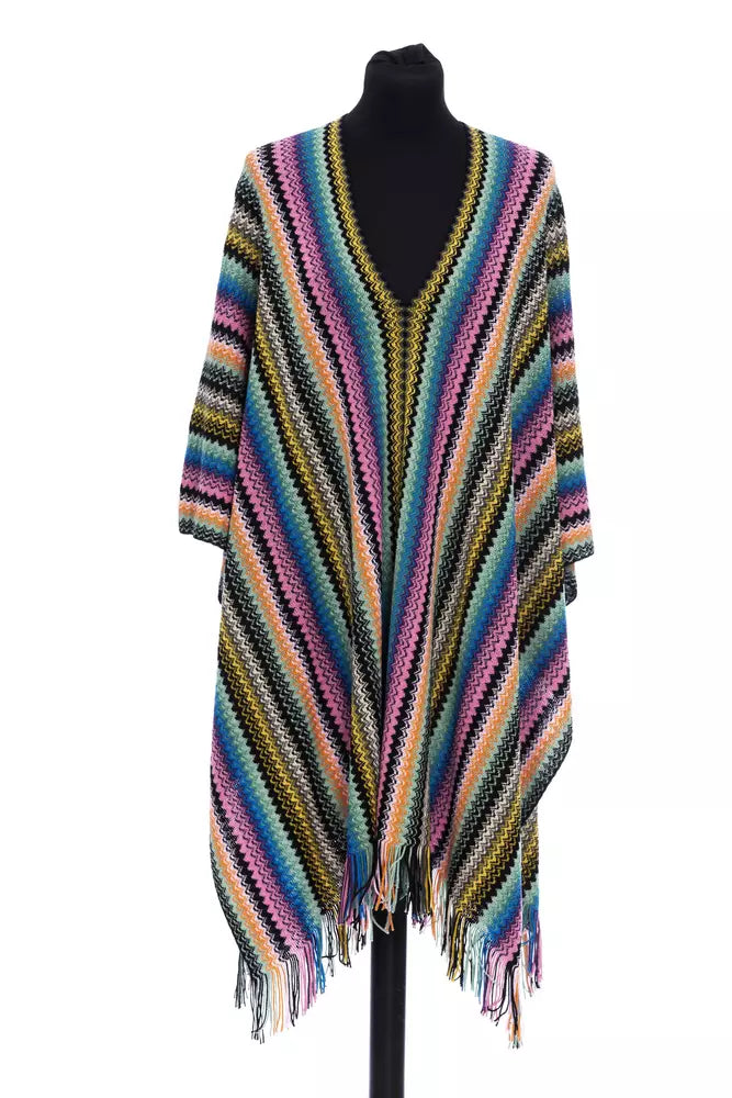 Missoni Multicolor Wolle Frauen Poncho