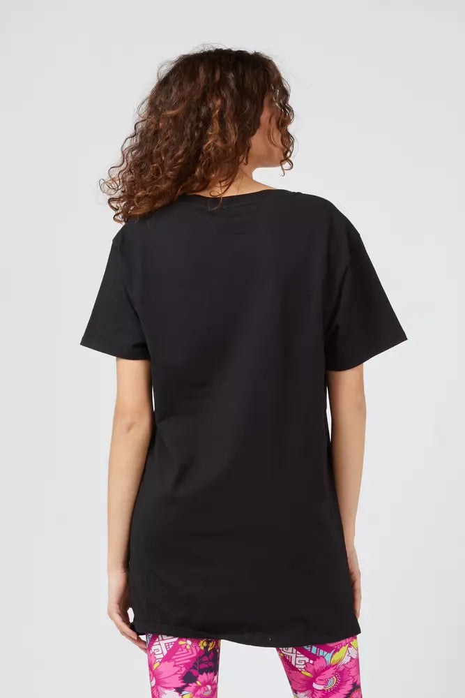 Custo Barcelona Black Cotton T-Shirt for Women