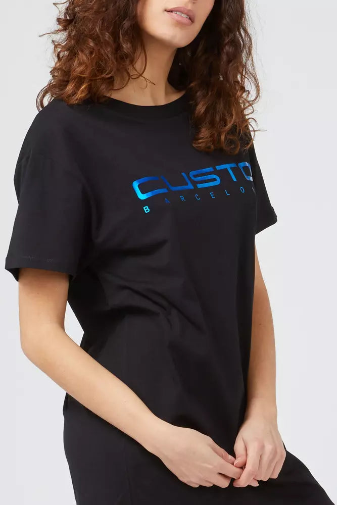 Custo Barcelona blue cotton T-shirt for women