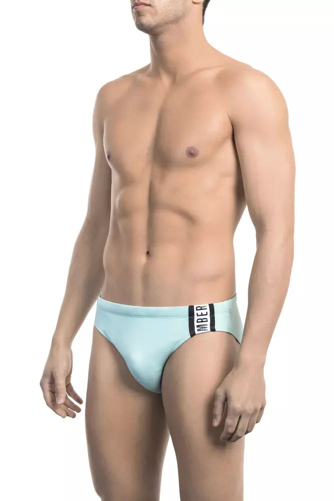 Bikkembergs Light Blue Polyamide Swimwear for Men