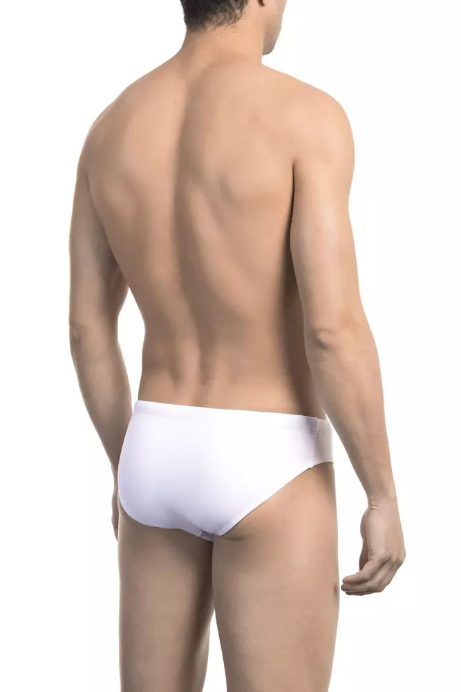 Bikkembergs White Polyamide Swimwear for Men