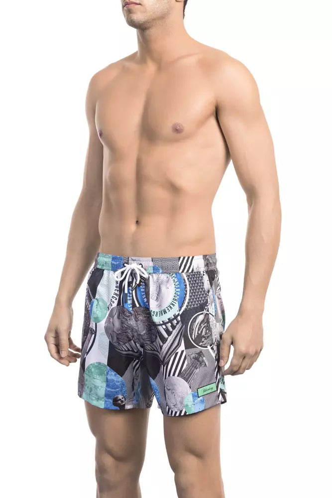 Bikkembergs Multicolor Polyester Men's Swim Shorts