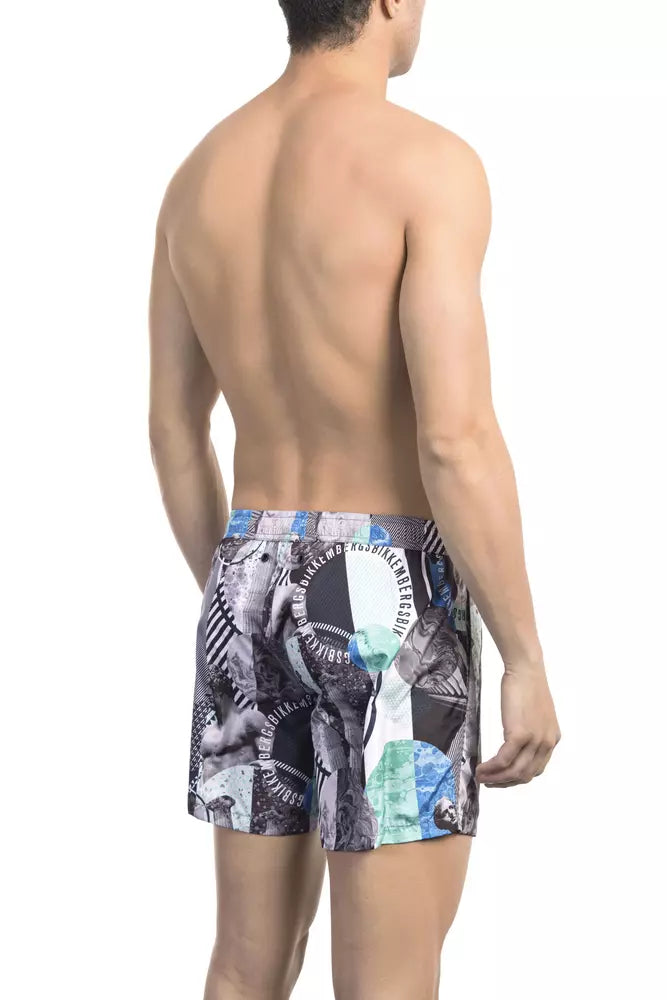 Bikkembergs Multicolor Polyester Men's Swim Shorts