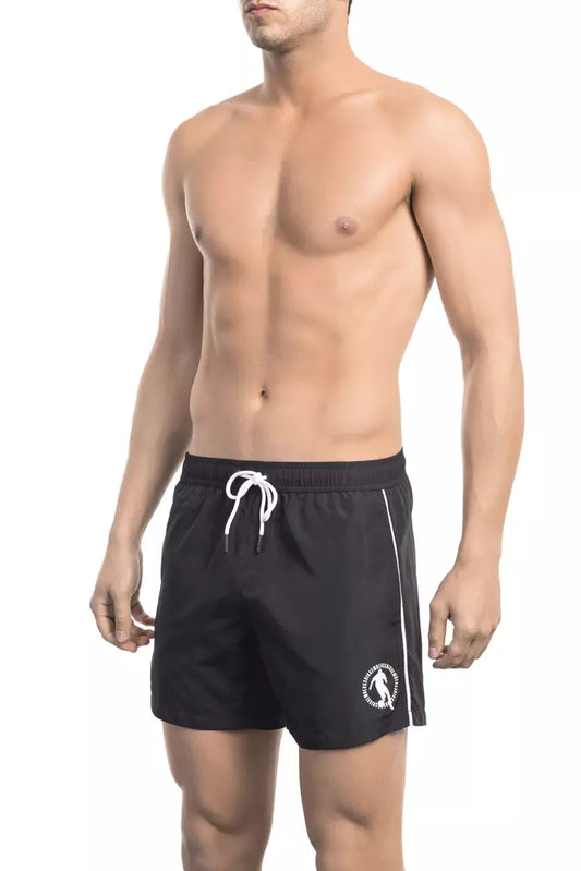 Bikkembergs Black Polyester Men's Swim Shorts