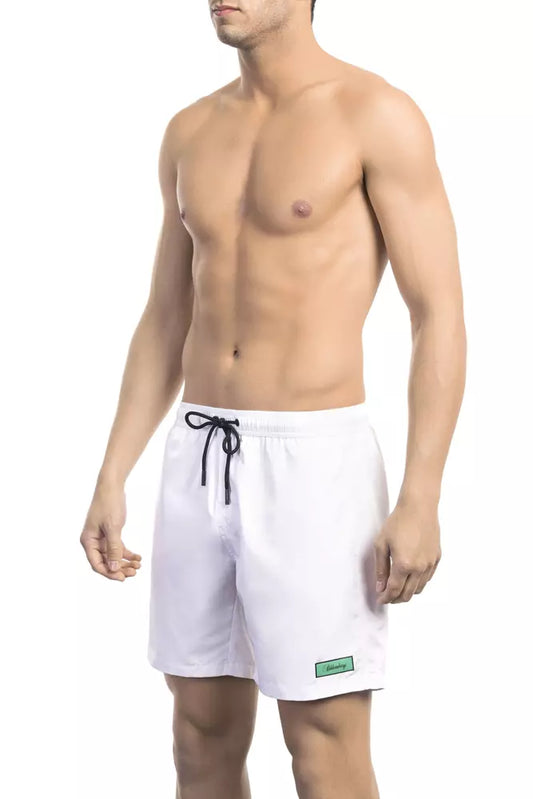 Bikkembergs White Polyester Men's Swim Shorts