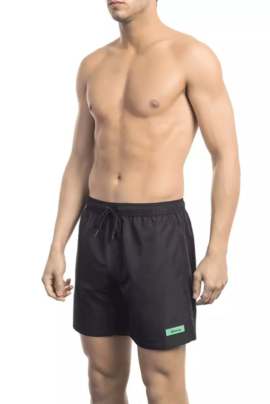 Bikkembergs Black Polyester Men's Swim Shorts