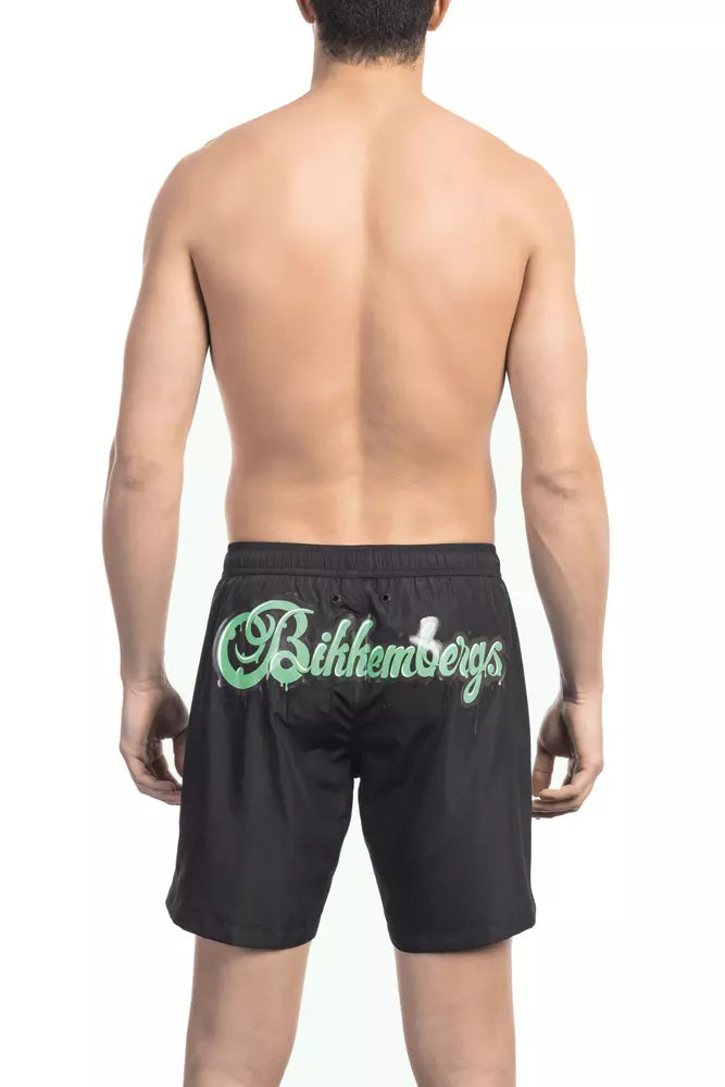 Bikkembergs Black Polyester Men's Swim Shorts