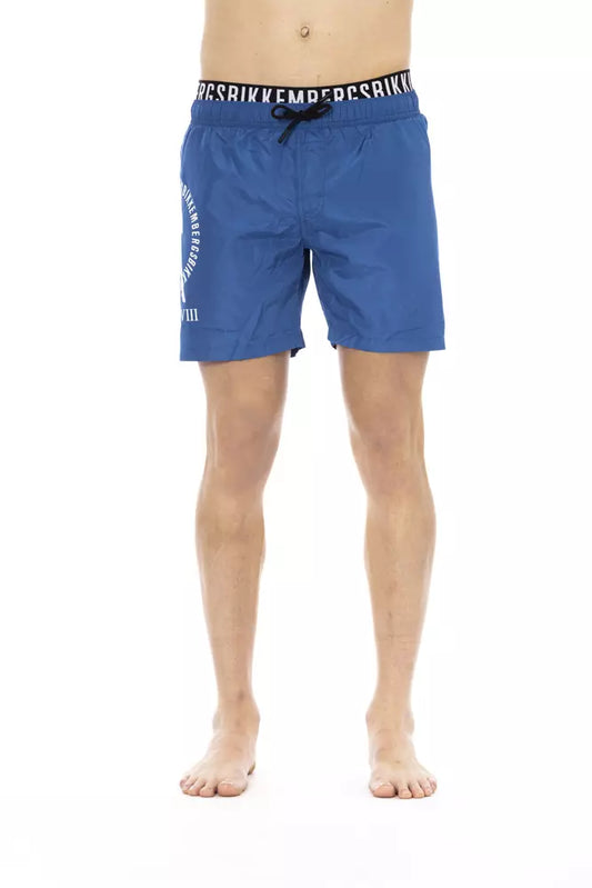 Bikkembergs Blue Polyester Men's Swim Shorts