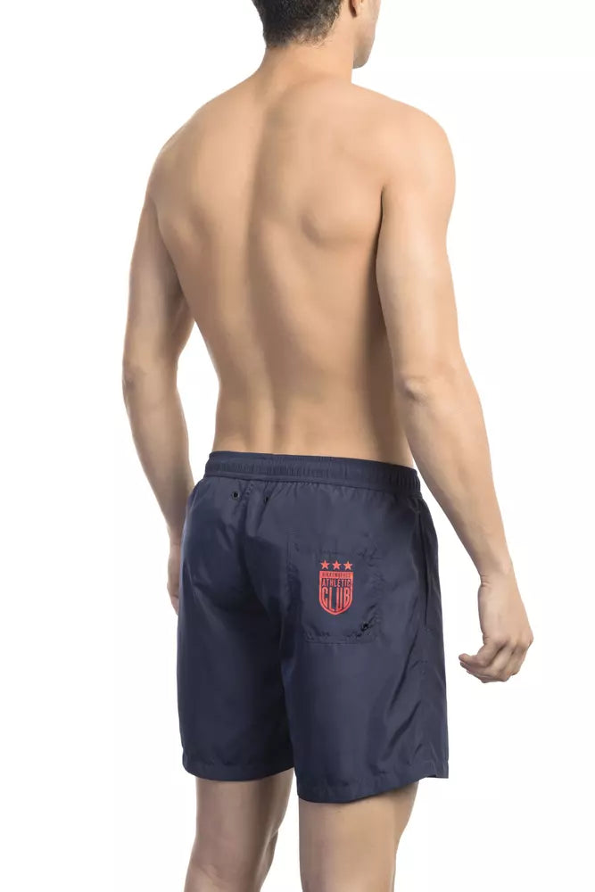 Bikkembergs Blue Polyester Men's Swim Shorts