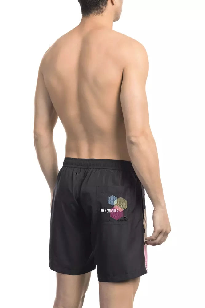 Bikkembergs Black Polyester Men's Swim Shorts