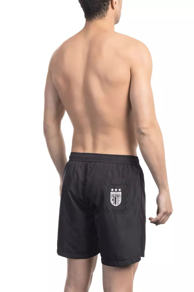 Bikkembergs Black Polyester Men's Swim Shorts