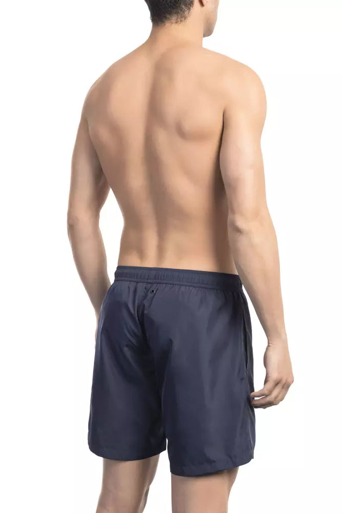 Bikkembergs Blue Polyester Men's Swimwear