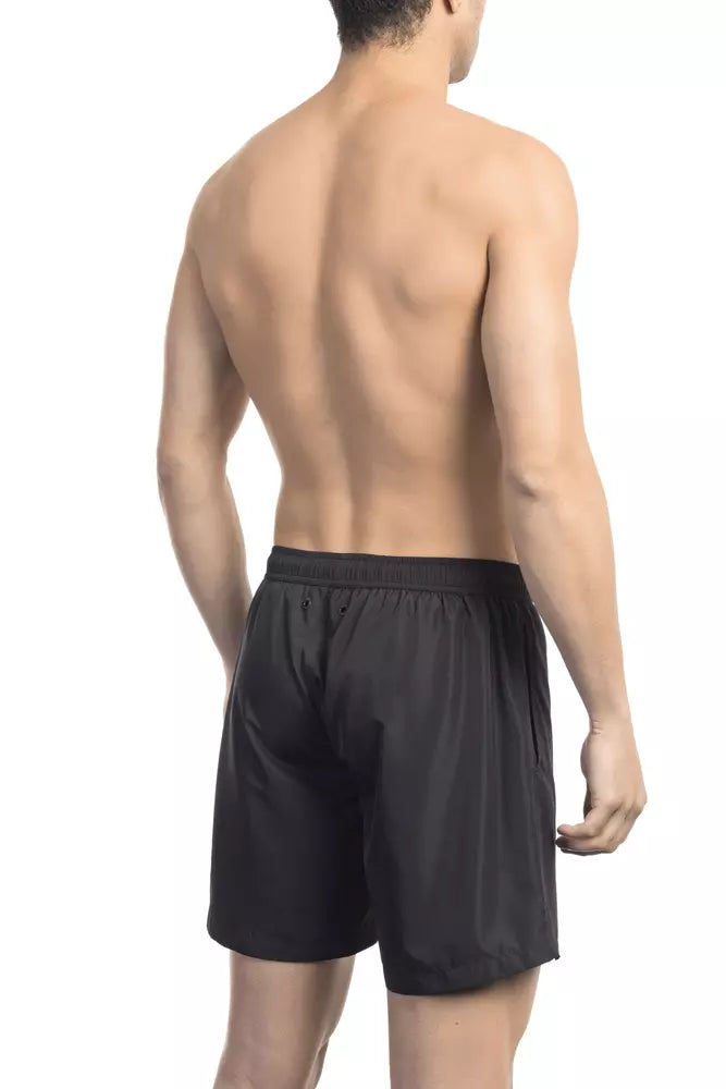 Bikkembergs Black Polyester Men's Swim Shorts