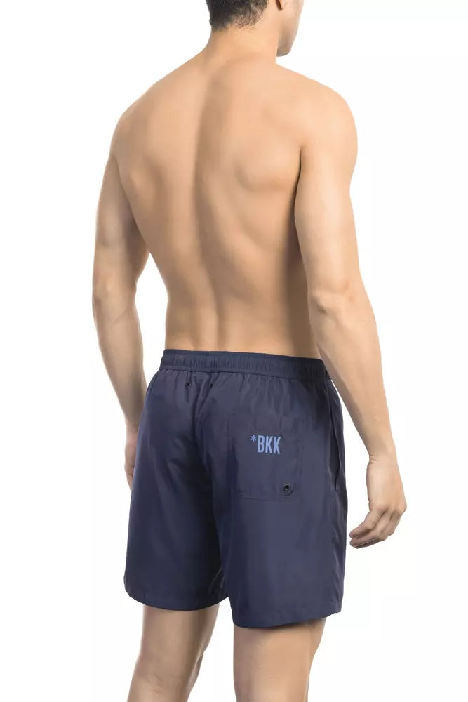 Bikkembergs Blue Polyester Men's Swim Shorts