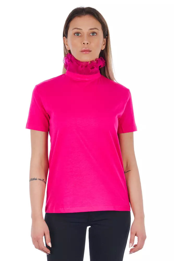 Frankie Morello Pink Cotton Women's T-Shirt