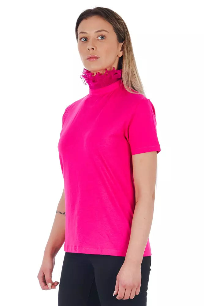 Frankie Morello Pink Cotton Women's T-Shirt