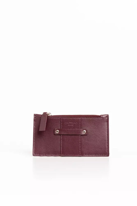 Trussardi Brown Leather Men's Card Holder