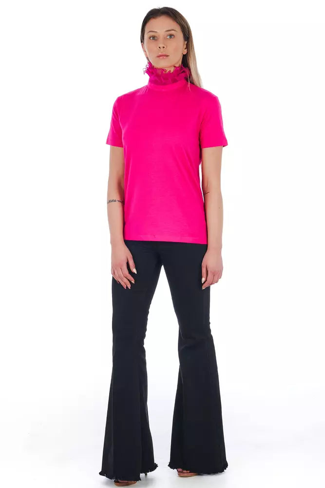 Frankie Morello Pink Cotton Women's T-Shirt