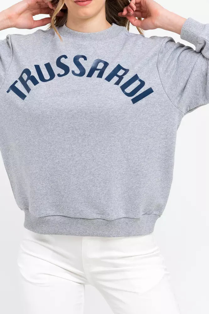 Trussardi Grey Cotton Sweater for Women