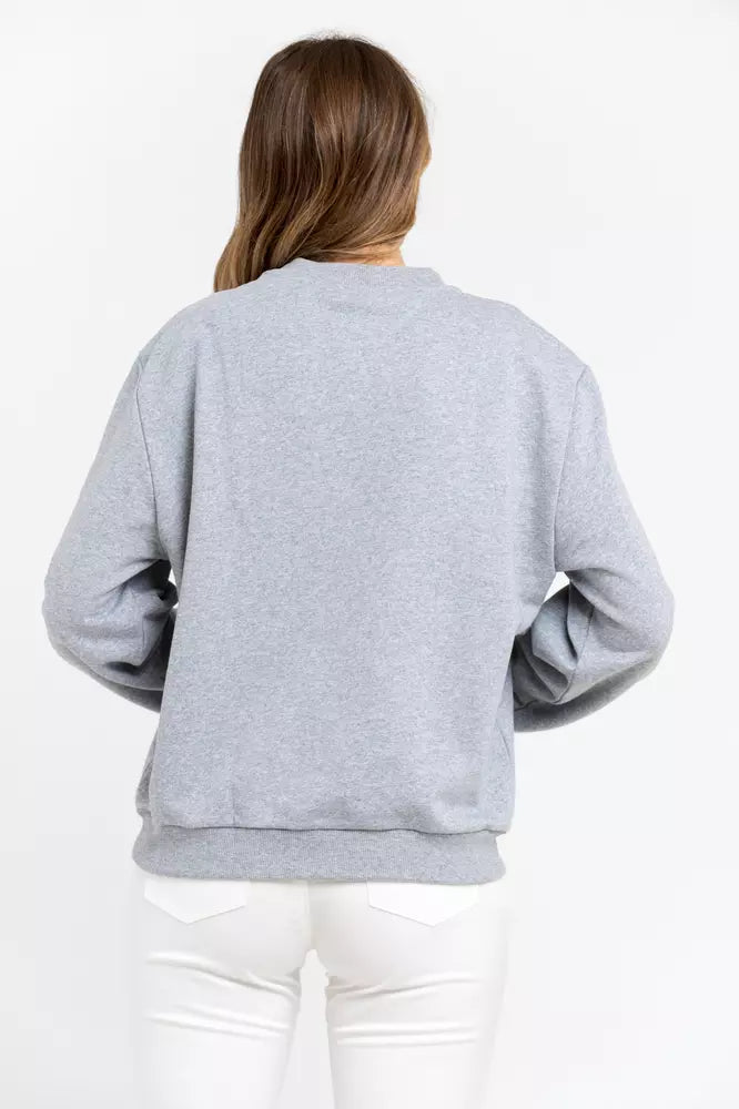 Trussardi Grey Cotton Sweater for Women