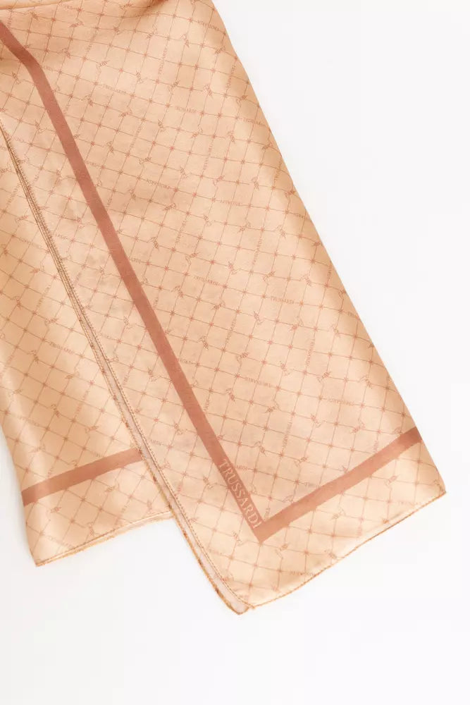 Trussardi Pink Silk Scarf for Women