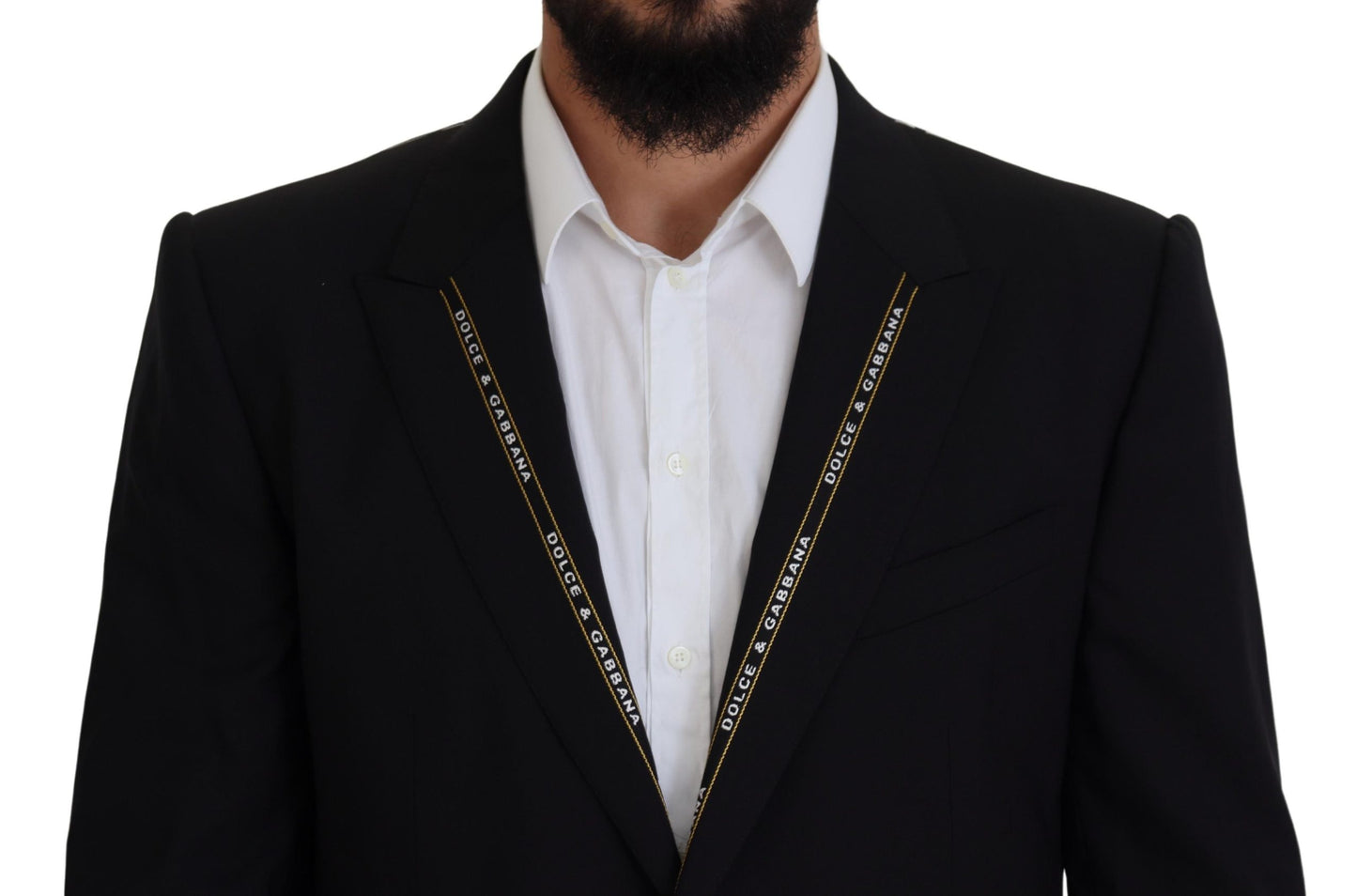 Dolce &amp; Gabbana Black Sicilian Style Single Breasted Blazer