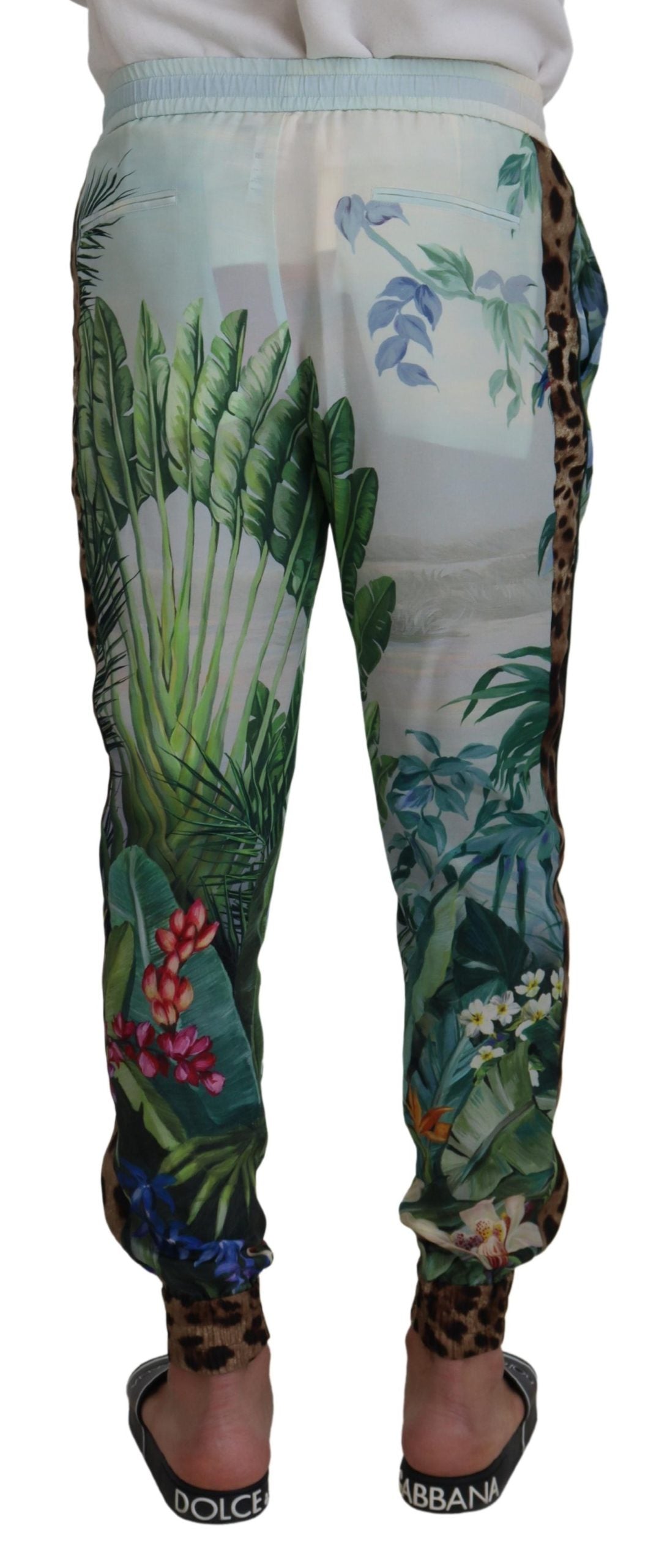 Dolce & Gabbana Multicolor Statement-Hose aus Seide