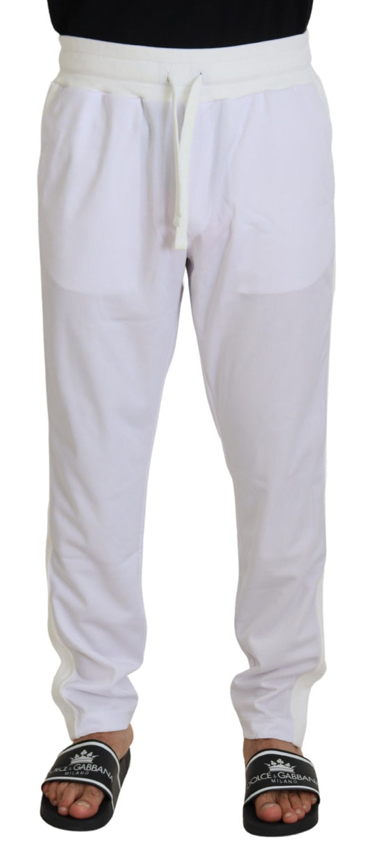 Dolce &amp; Gabbana Elegant white sweatpants for sophisticated comfort