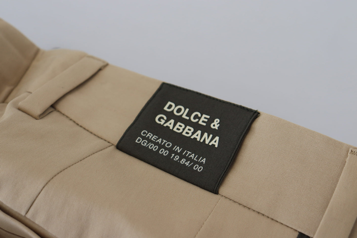 Dolce & Gabbana Elegante zweifarbige Baumwoll-Stretch-Hose