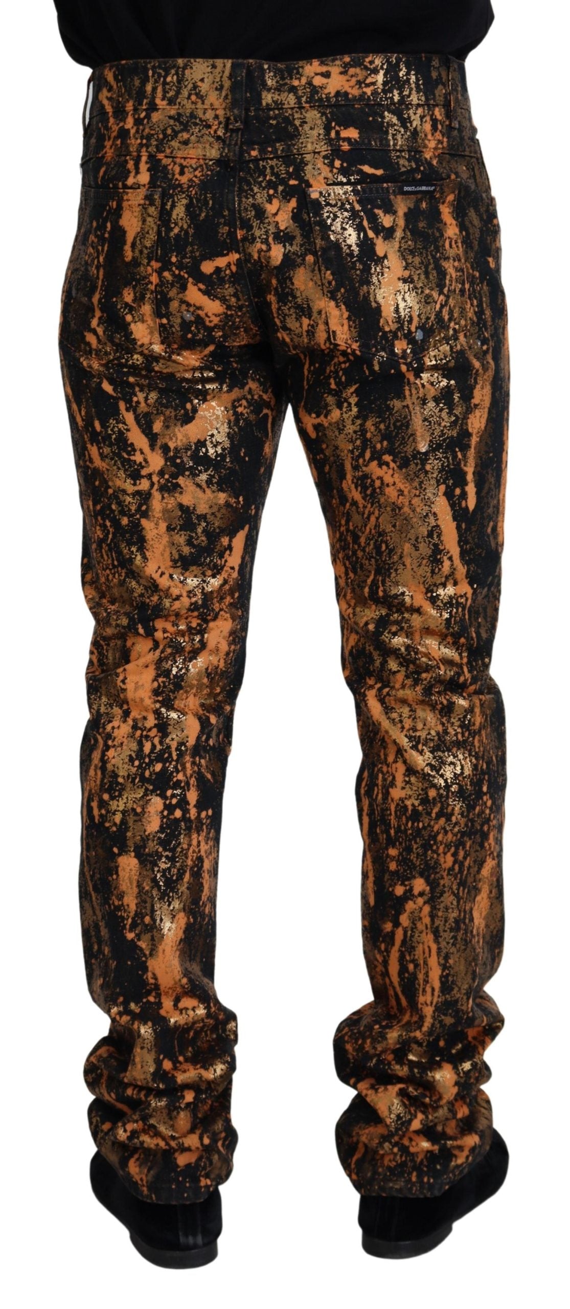 Dolce & Gabbana Golden Ash Baumwoll-Denim-Hose