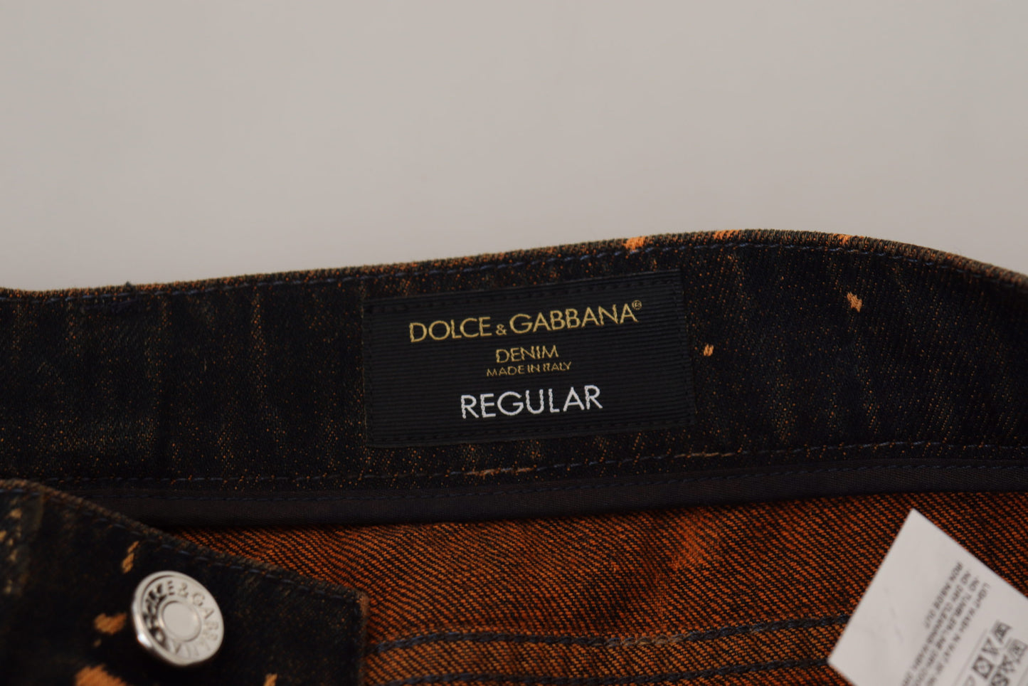 Dolce & Gabbana Golden Ash Baumwoll-Denim-Hose