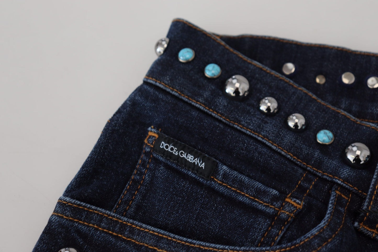 Dolce & Gabbana Beschlagene Opulence Denim Jeans