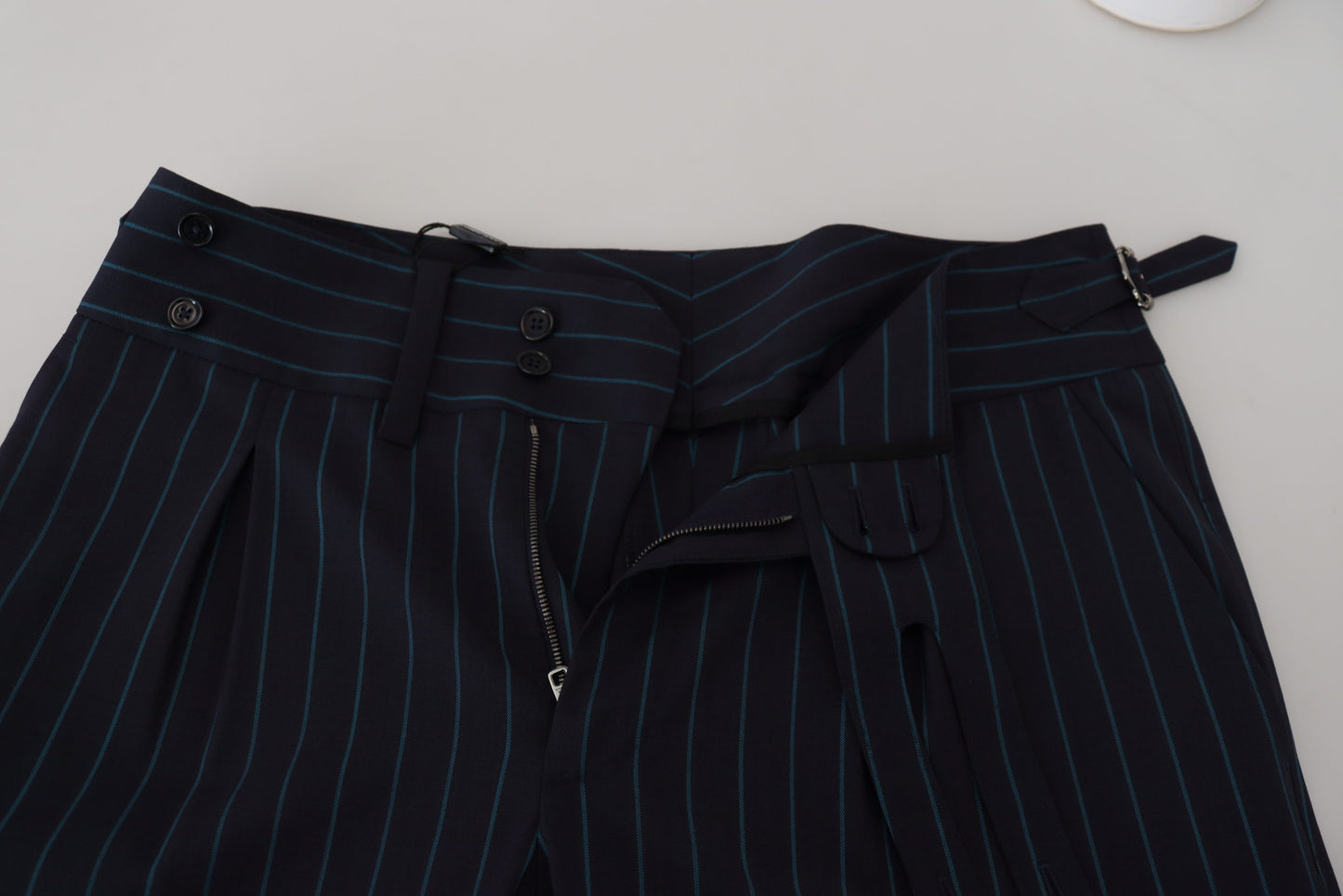 Dolce &amp; Gabbana Elegant striped trousers made of virgin wool