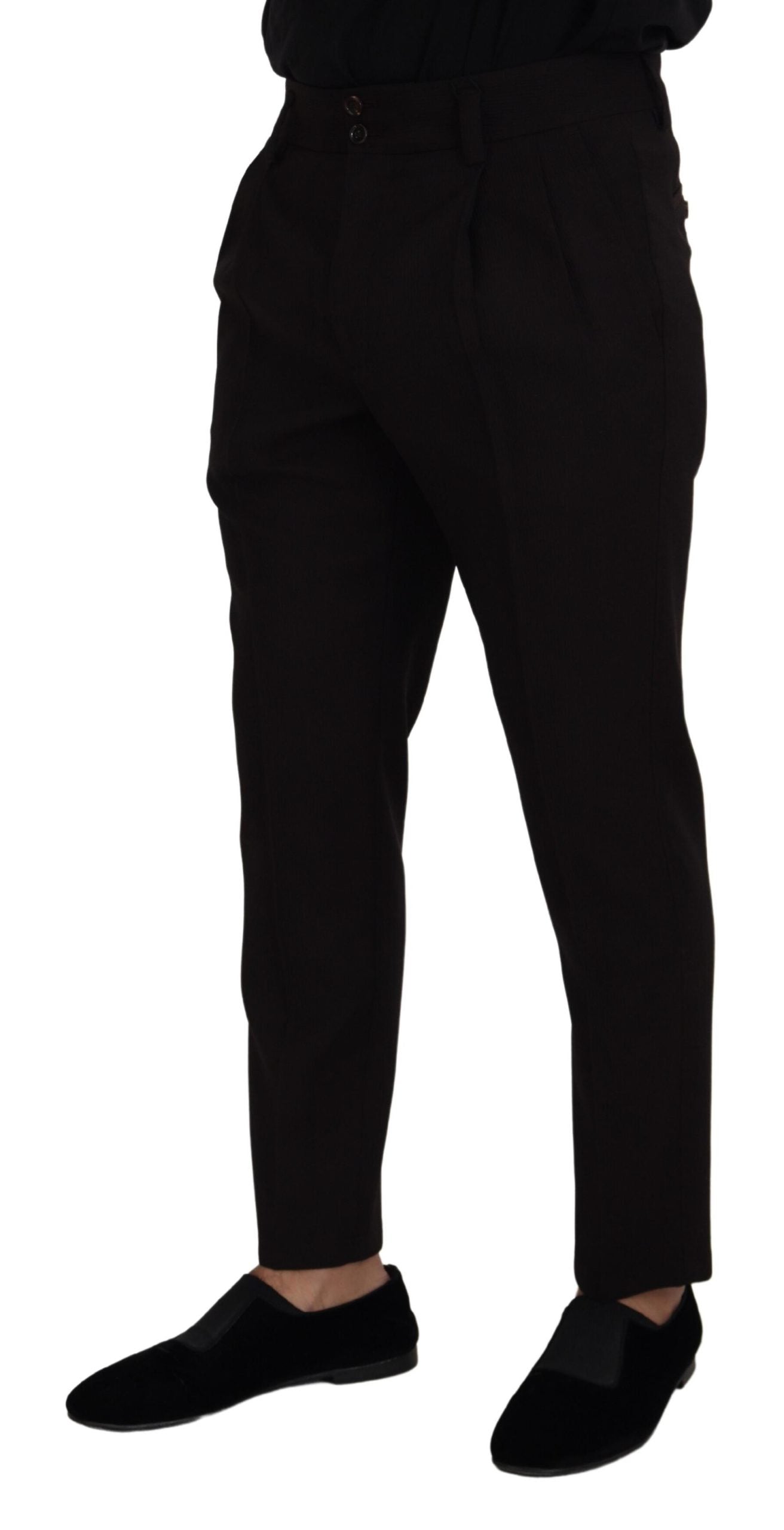 Dolce &amp; Gabbana Elegant Black Wool Pants