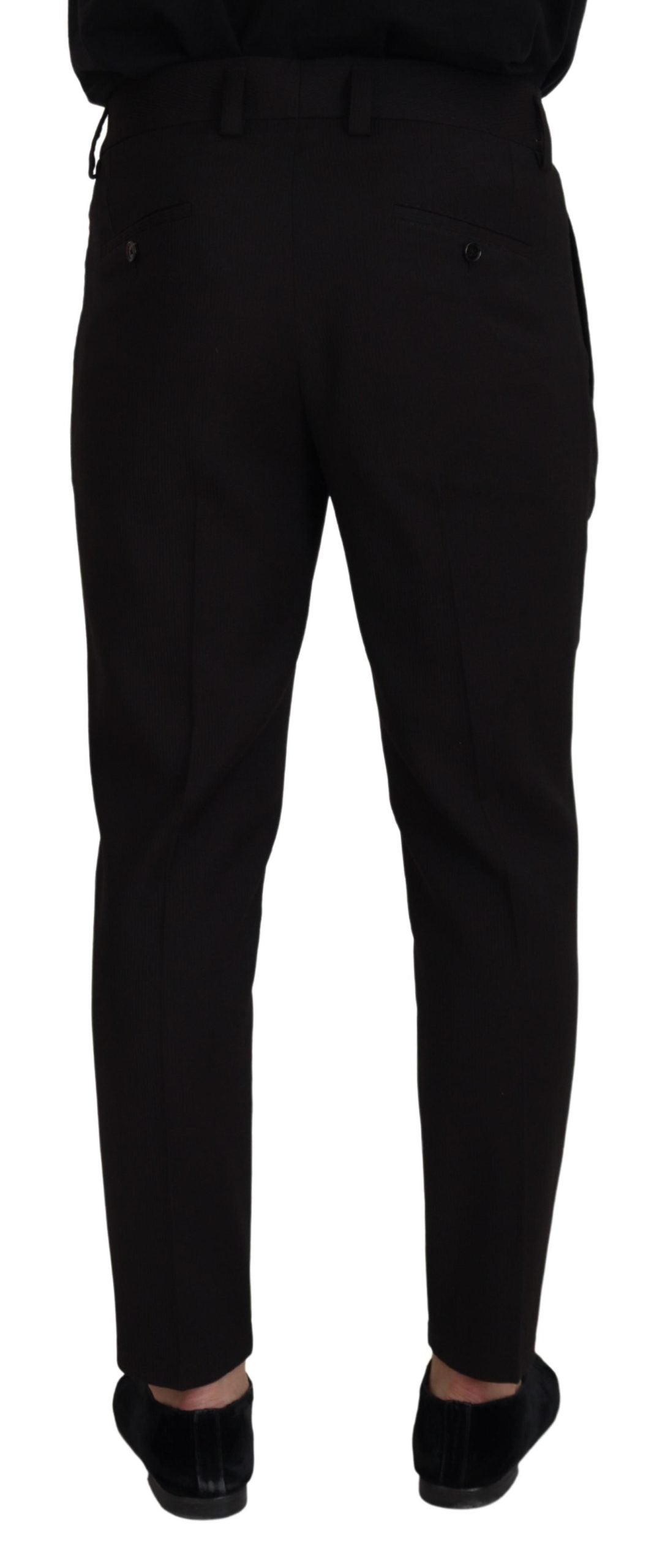 Dolce &amp; Gabbana Elegant Black Wool Pants