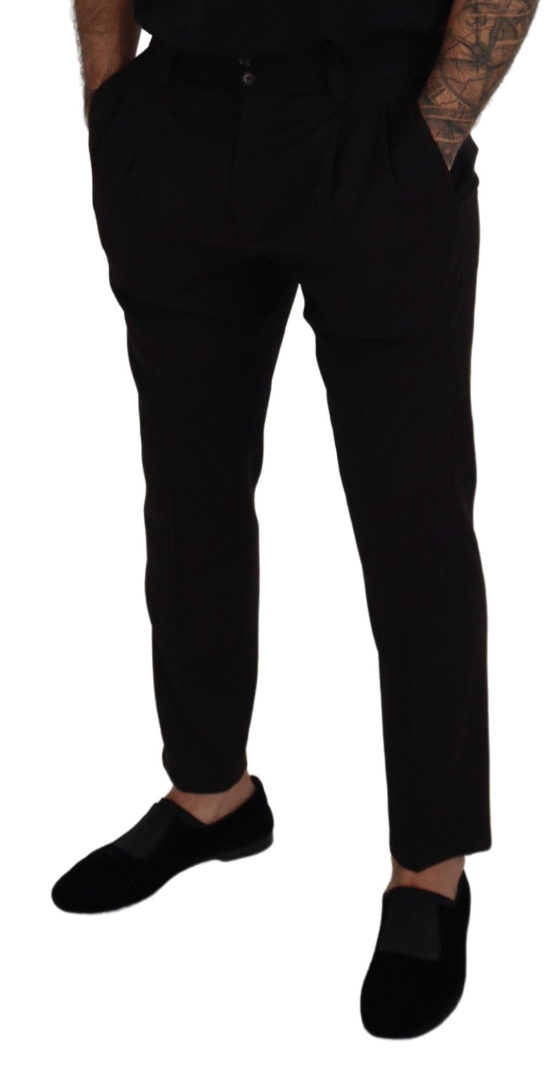 Dolce &amp; Gabbana Elegant Black Wool Pants