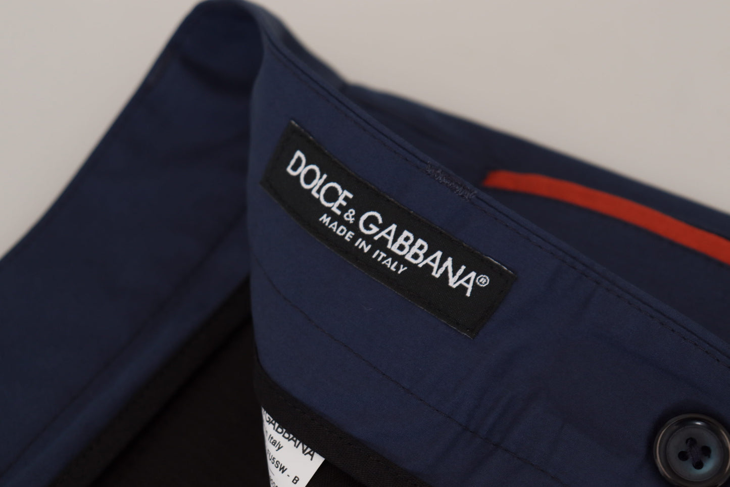 Dolce &amp; Gabbana Elegant blue cotton-silk trousers