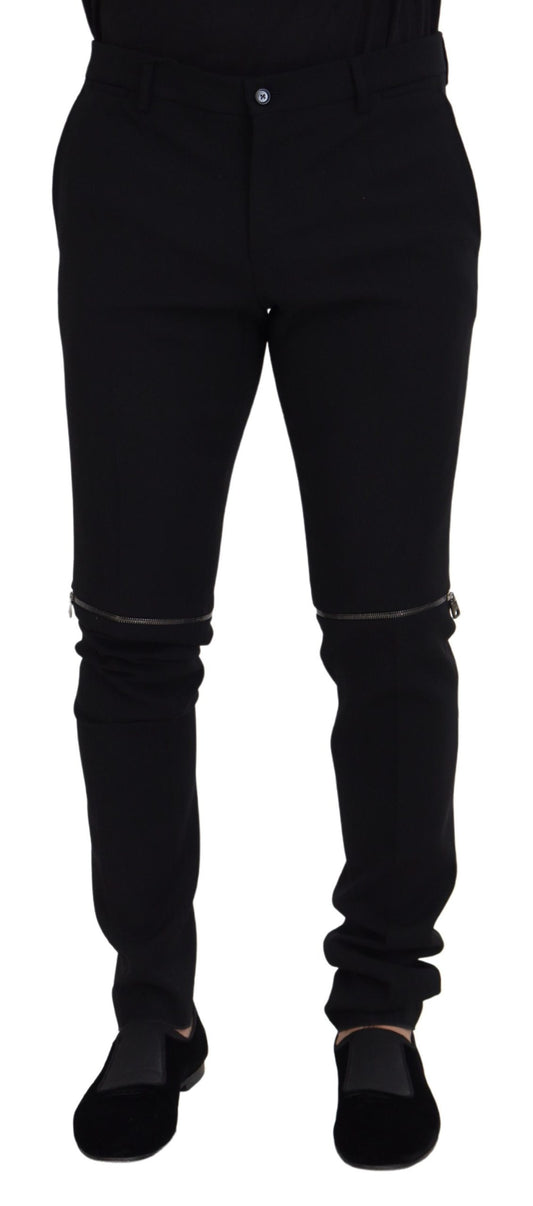 Dolce &amp; Gabbana Elegant Black Wool Pants