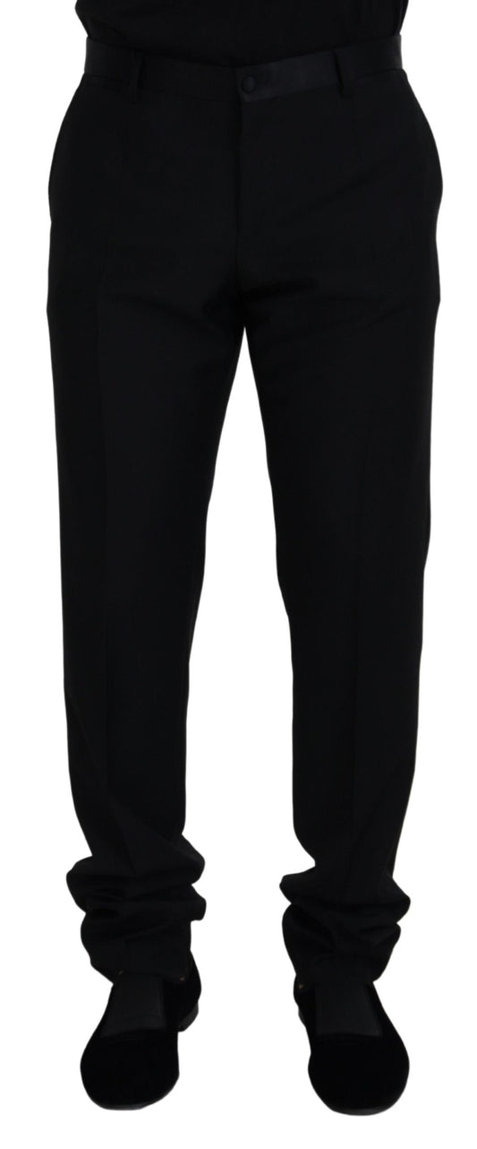 Dolce &amp; Gabbana Elegant black trousers made of virgin wool blend