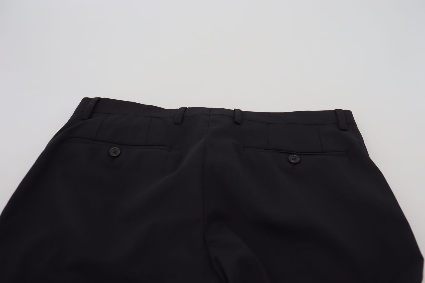 Dolce &amp; Gabbana Elegant black wool blend trousers