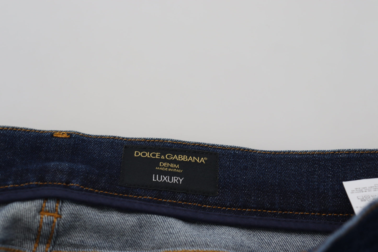 Dolce &amp; Gabbana Elegant blue washed denim trousers